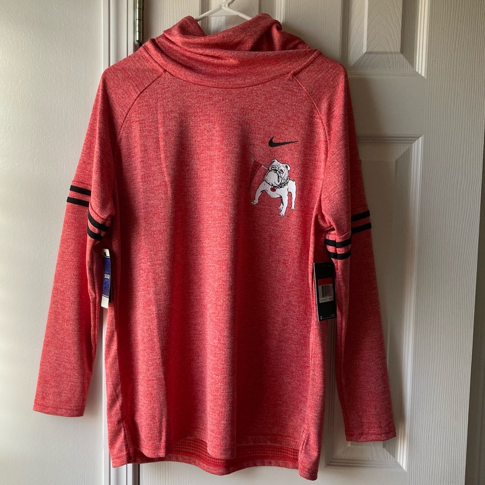 Georgia Bulldogs Cowl Neck Pullover - Size Large NWT